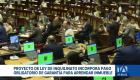 La Comisión de Justicia de la Asamblea aprobó el informe para segundo debate del proyecto de reforma; el texto ratifica la obligatoriedad del pago de garantía. Un reportaje de Karen Haro