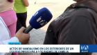 Padres de familia expresan su preocupación por constantes episodios de violencia registrados en los accesos a una unidad educativa. Un reportaje de Ricardo Cruzatty