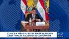 La agenda bilateral se centra en seguridad, integración regional y comercio, concluyendo con la firma de una declaración conjunta. Un reportaje de Astrid Singre
