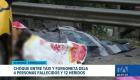 El accidente ocurrió en el sector El Limón; en el vehículo menor de transporte escolar viajaban estudiantes procedentes de Quito.