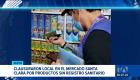 Autoridades de control e inspectores intervinieron un local comercial en el Mercado Santa Clara. Se incautaron productos sin registro sanitario. Un reportaje de Brigette Mancheno