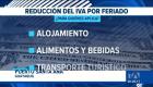 La reducción temporal del impuesto aplica para los servicios turísticos registrados a nivel nacional con el objetivo de dinamizar la economía local durante el asueto. Un reportaje de Bernarda Cevallos