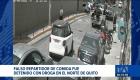 La Policía Nacional detuvo a un microtraficante disfrazado de repartidor en Quito. Su acompañante logró darse a la fuga. Un reportaje de Juan Miguel Rodríguez
