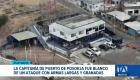 Instalaciones del Puerto de Posorja sufrieron graves daños materiales tras un ataque armado, es la segunda agresión violenta contra la dependencia naval. Un reportaje de Camila Guevara