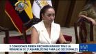 La presidenta del Legislativo, Mishel Mancheno, detalló los cambios que se ejecutarán desde esta semana por las salidas para las seccionales. Un reportaje de Karen Haro