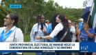 La Junta Electoral de Manabí resolvió no dar paso a la inscripción de la postulante al señalar que no acredita los dos años de militancia requeridos en Pachakutik. Un reportaje de Ever Moreira