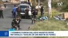 Los cuerpos sin vida fueron encontrados en el sur de Quito. Unidades especializadas iniciaron las peritajes correspondientes. Un reportaje de Juan Miguel Rodríguez