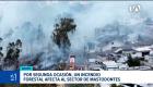 El Cuerpo de Bomberos de Quito confirmó que el fuego registrado en el norte de la capital fue provocado de manera intencional. Un reportaje de Brigette Mancheno