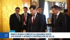 Marco Rubio cumplió su segunda visita a Ecuador y afianzó la cooperación con los Estados Unidos para combatir el crimen organizado. Un reportaje de Belén Merizalde