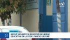 La jornada escolar en la cooperativa Pancho Jácome se vio interrumpida por un acto violento que dejó a un alumno herido y al agresor aprehendido. Un reportaje de Catalina García