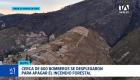 Los equipos de socorro lograron liquidar los focos de calor y mantienen tareas de enfriamiento y monitoreo en el sector para evitar reactivaciones. Un reporte de Brigette Mancheno