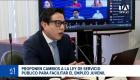 La reforma a la Ley de Servicio Público busca incentivar el empleo joven; Trabajo entregó observaciones al proyecto en la Asamblea. Un reportaje de Karen Haro