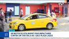 Agentes de tránsito aprehendieron al conductor del taxi involucrado en la av. Galo Plaza Lasso mientras se determinan las responsabilidades del siniestro. Un reportaje de Juan Miguel Rodríguez