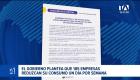 La propuesta busca la reducción semanal en lugar de la desconexión total, mientras el Comité Empresarial pide reactivar la mesa de crisis. Un reportaje de Belén Merizalde