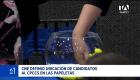La posición de los 65 candidatos calificados quedó establecida para dar inicio a la impresión de papeletas este 5 de octubre. Un reportaje de Lucía Clavijo