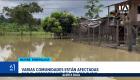 El incremento del caudal afectó viviendas, cultivos y vías en Esmeraldas, obligando a los pobladores a trasladarse en balsas. Un reportaje de Gregory Rosero