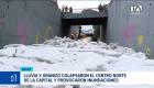 La fuerte precipitación registrada la tarde de este miércoles se convierte en el segundo aguacero de magnitud en cuatro días. Un reportaje de Brigette Mancheno