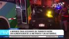 El accidente de tránsito registrado en el centro de la ciudad dejó a dos pasajeros del bus y cuatro ocupantes del vehículo liviano con lesiones. Un reportaje de Ricardo Cruzatty
