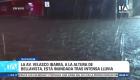 El fuerte temporal invernal causó anegaciones en este importante tramo vial de Guayaquil, obligando a los conductores a tomar precauciones para evitar siniestros. Un reporte de Ricardo Cruzatty