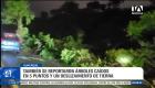 Las precipitaciones registradas entre el sábado y la madrugada de este domingo causaron anegaciones en avenidas y ciudadelas, obligando a vehículos a subir a las veredas. Un reportaje de Camila Guevara