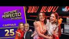 ¡Llegó un nuevo duelo de eliminación a Escape Perfecto: el campeonato! Esta vez, dos parejas se enfrentan sabiendo que solo una podrá continuar en competencia.

Stefanie y Galut, las hermanas que buscan mantenerse en la lucha por el título, se enfrentan a Giovanni y Alison, padre e hija, en un desafío donde cada respuesta correcta y cada segundo cuentan.

Las dos parejas comienzan desde cero y deben demostrar su rapidez, conocimientos y estrategia para conseguir premios dentro de la jaula. Entre las categorías que ponen a prueba a los participantes están los sonidos de los animales, los nombres de cantantes y los años de lanzamiento de canciones.

