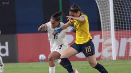 Encuentro entre  Ecuador VS Uruguay por la Copa América Femenina en el estadio de Independiente del Valle.