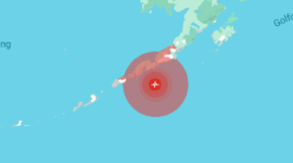 El Servicio Geológico de Estados Unidos informó de un terremoto de magnitud 7.3 en Alaska este 16 de julio del 2025.