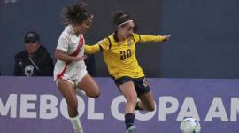 Encuentro entre Ecuador VS Perú por Copa América Femenina  en el estadio Banco Guayaquil.