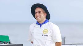 Damián Bernal, el 'Champ', contagia de emoción y optimismo. Su amor por el Ecuador y su gastronomía, es una de sus banderas.