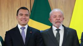 Los Gobiernos de Ecuador y Brasil firmaron tres memorandos de entendimiento como parte de la reunión que mantuvieron este lunes 18 de agosto.