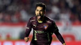 Jeison Medina, delantero de Liga de Quito anotó el gol a Sao Paulo en Copa Libertadores.