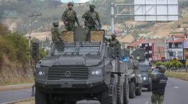 Militares se encuentran desplegados en Otavalo por las protestas.