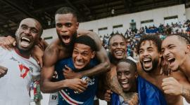 Los jugadores de Cabo Verde celebran su clasificación al Mundial de Norteamérica 2026, tras vencer, de forma contundente, a Camerún.