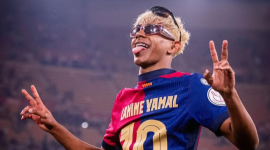 Lamine Yamal figura del FC Barcelona y España se abre paso en aldeas indigenas de Brasil.