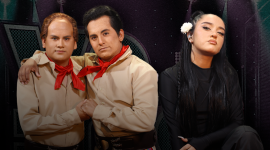 Los Visconti y Nicki Nicole en la gala 32 de Yo Me Llamo. Jueves, 23 de octubre de 2025.