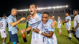 Los jugadores de Guayaquil City celebraron el título de la Serie B, el 27 de octubre.