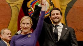 Annabella Azín y el presidente de la Asamblea Nacional, Niels Olsen, son dos potenciales candidatos a la Constituyente.