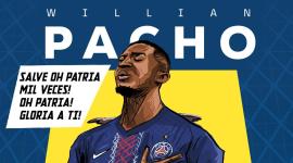 Willian Pacho aparece en la imagen posteada por PSG en sus redes sociales.