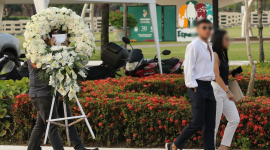 Decenas de personas acudieron al funeral del futbolista Mario Pineida