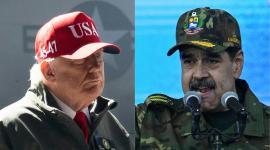 Los dos protagonistas del conflicto: Donald Trump, presidente de Estados Unidos y Nicolás Maduro, mandatario de Venezuela.