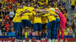 La Selección de Ecuador en uno de los amistosos de marzo.