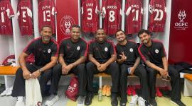 Antonio Valencia junto a sus excompañeros del Manchester United.