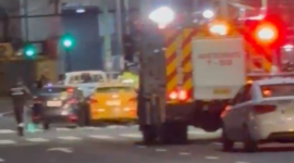 Un aparatoso choque se registró en la avenida Naciones Unidas.