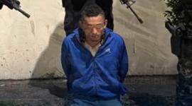 Momento en el que la Policía captura al extorsionador.