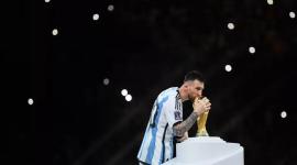 Lionel Messi en la Copa del Mundo de Catar 2022.