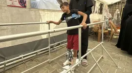 Numerosos pacientes y enfermos en la Franja Gaza dependen todavía hoy de la atención que brindan hospitales de campaña.