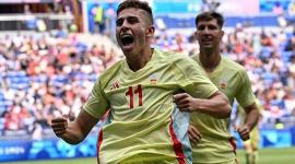 Fermín López, jugador de la selección de España.