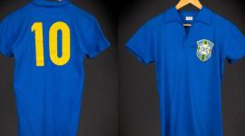 Camiseta que usó Pelé en la final del Mundial de Suecia 1958.