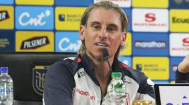 Rueda de Prensa de Director Técnico de la Selección Ecuatoriana de Fútbol Sebastián Beccacece, en la Casa de la Selección.
