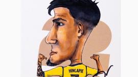 El autógrafo que firmó Piero Hincapié a un hincha ecuatoriano en Columbia.